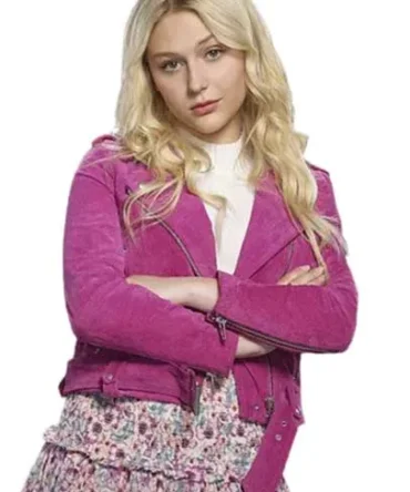 Alyvia Alyn Lind Pink Suede Jacket