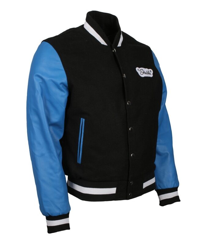 El Diablo Suicide Squad Costume Blue Varsity Jacket