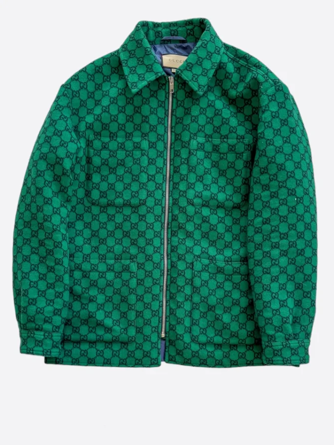 Cristiano Ronaldo Flannel Padded Green Jacket