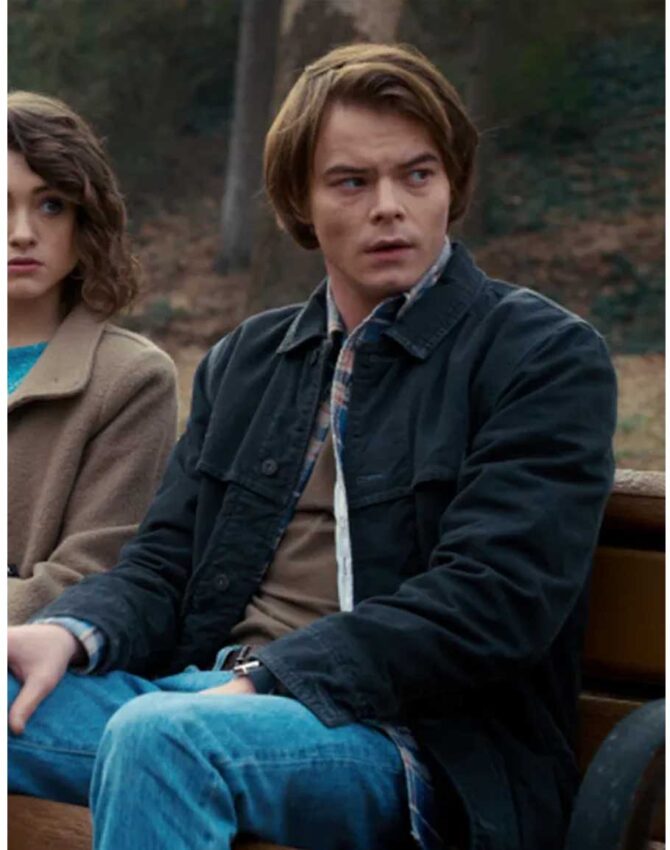 Stranger Things Charlie Heaton Jonathan Byers Outfit Cotton Jacket