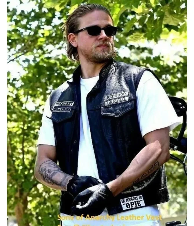 Jax Teller Vest  Sons of Anarchy Biker Leather Vest