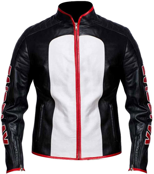 Mr. Terrific Jacket Black Biker Leather Jacket