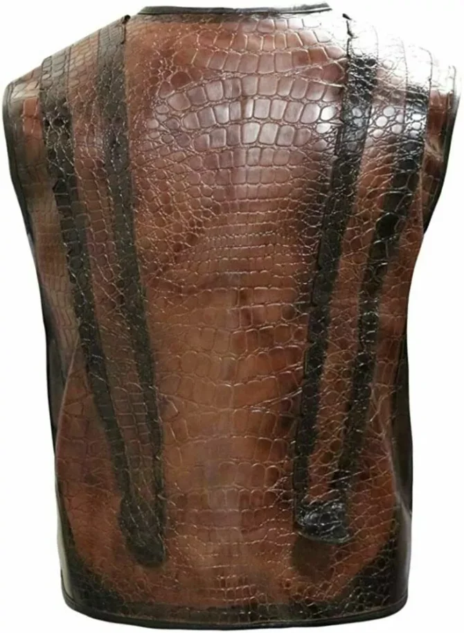 Mick (Paul Hogan) Leather Crocodile Dundee Vest