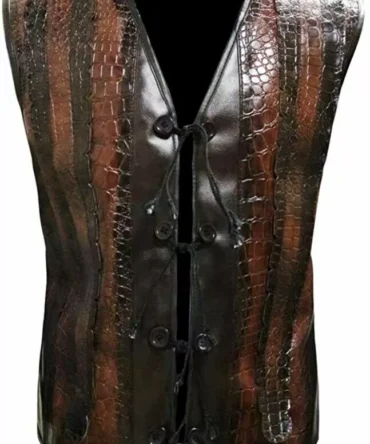 Mick (Paul Hogan) Leather Crocodile Dundee Vest